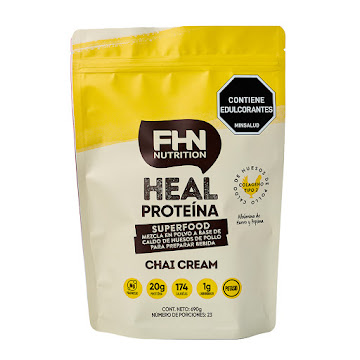 Proteína En Polvo Heal   Protein FHN Sabor Chai Cream Frasco x 690 g  