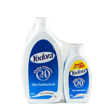 Talco Pies Yodora x 300 gr + Talco x 90 gr  