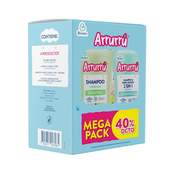 Estuche Arrurú Bebé Baño Caja x 4 productos  