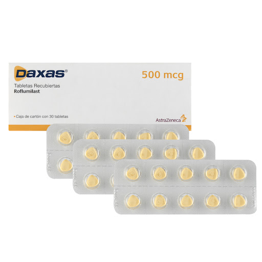 Daxas Roflumilast 500 mcg AstraZeneca Caja x 30 Tabletas