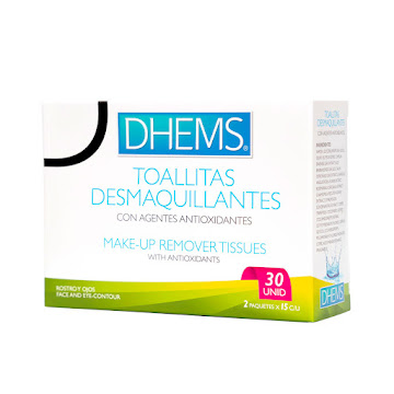 Toallas Desmaquillantes Dhems Con Agnetes Antioxidantes x 30 und  