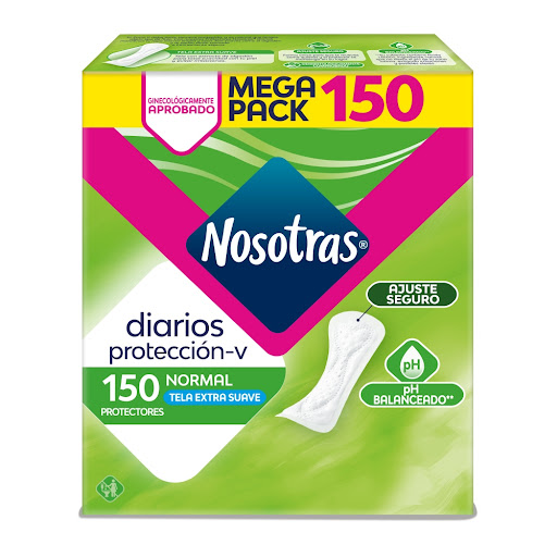 Protectores Diarios Nosotras Normal Caja x 150 und