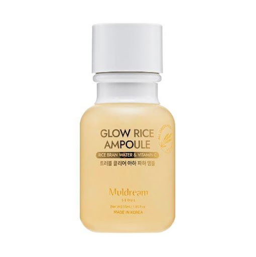 Ampolla Facial Iluminadora Extracto de Arroz y Vitamina C AHA PHA  x 50 Ml Muldream Botella x 1 