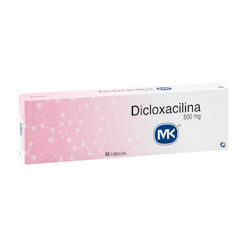Dicloxacilina MK 500 mg Caja x 50 Cápsulas  