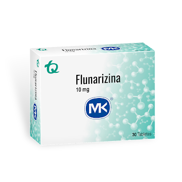 Flunarizina 10 mg MK Caja x 30 Tabletas  