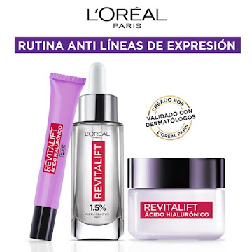 Dermo Expertise Kit Revitalift Acido Hialuronico (Serum 30ml+ Dia 50ml+Ojos 15ml)  