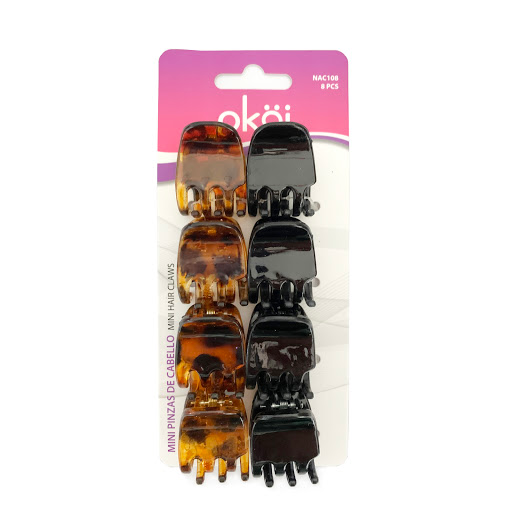 Pinzas Pequeñas Para El Cabello Okoi x 8 und