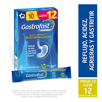 //Oferta Gastrofast Advance Caja x 12 Sachets Pague 10 lleve 12  