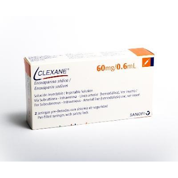 Clexane Enoxaparina Sódica 60mg/0.6ml Sanofi Caja x 2 Jeringas   