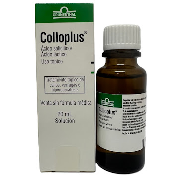 Colloplus Acido Salicilico / Acido Lactico Grunenthal Tratamiento Topico Caja x 20 ml  