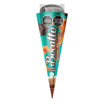 Cono Bocatto Brownie Caramelo Salado x 93 gr  