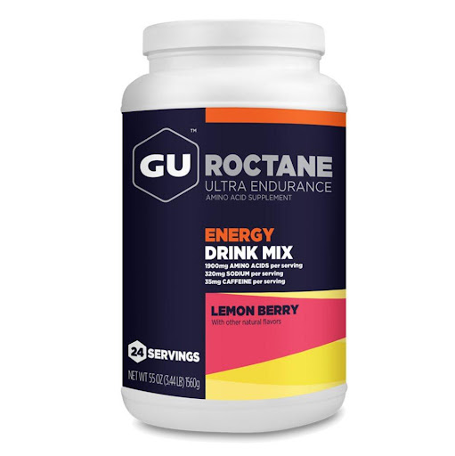 Hidratante y energizante Drink Mix en Pote. Sabor Baya Limón con Cafeína GU Pote x 1 Sabor: Baya de Limón
Aminoácidos: 1.900 mg
Calorías: 250
Sodio: 320 mg por servicio
Carbohidratos: 60g
Cafeína: 35mg