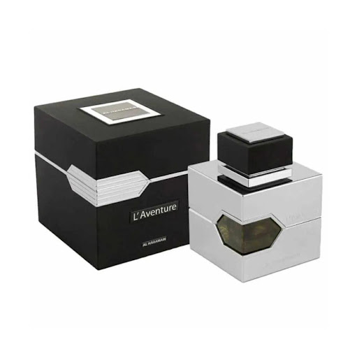 AL HARAMAIN L´AVENTURE 100 ML AL HARAMAIN AL HARAMAIN L´AVENTURE 100 ML x 100 ML Fragancia de la familia olfativa Chipre Frutal para Hombres. L'Aventure se lanzó en 2016. Las Notas de Salida son limón (lima ácida), bergamota y elemí; las Notas de Corazón son notas amaderadas, jazm