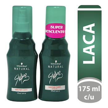 Laca Natural Styling Hairspray Fuerte + Repuesto Fuerte x 175 ml   