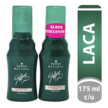 Laca Natural Styling Hairspray Fuerte + Repuesto Fuerte x 175 ml   