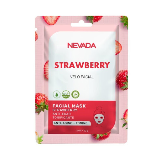 Mascarilla Facial Fresa Nevada Sobre x 3 Sobres
