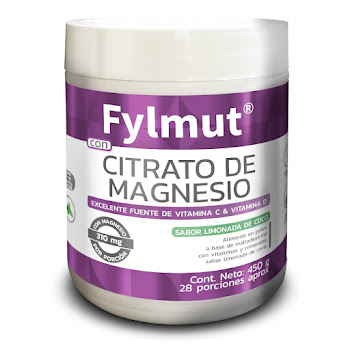 Citrato De Magnesio Fylmut Sabor Limonada Coco Fylmut Frasco x 450 gr  