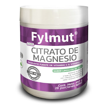 Citrato De Magnesio Fylmut Sabor Limonada Coco Fylmut Frasco x 450 gr  