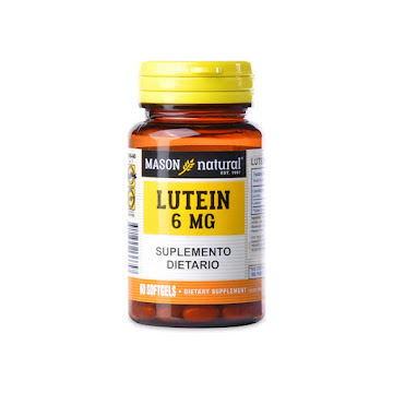 Lutein 6 mg Mason Natural Frasco x 60 Softgels  