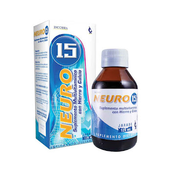 NEURO-15 JARABE FCO.   X120ML. INCOBRA SUPLEMENTO VITAMÍNICO CALCIO  