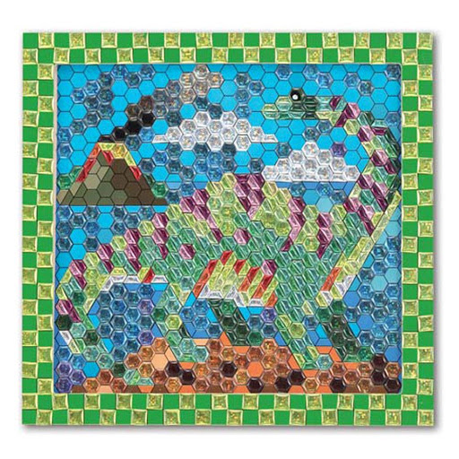 Solo Online Set De Mosaico Con   Stickers   Dinosaurio 