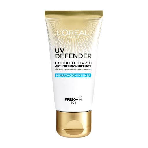 Protector Solar Loreal París UV Defender Hidratación Sin Color FPS 50 x 40 ml
