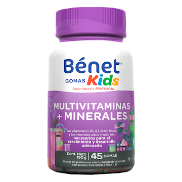 Benet Gomas Kids Multivitaminas Y Minerales x 45 und undefined