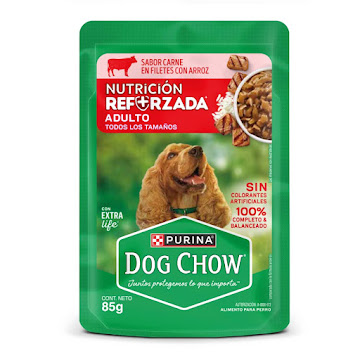 Comida Húmeda Para Perro Dog Chow Adulto Carne Sobre x 85 gr  