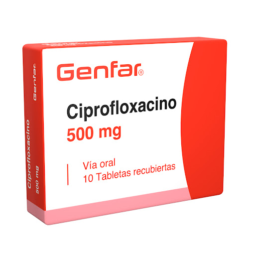 Ciprofloxacino Genfar 500 mg Caja x 10 Tabletas