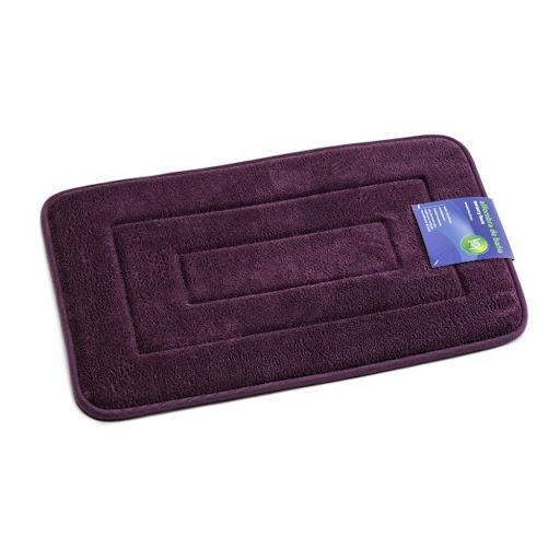 Alfombra Ba¤o 43X61 Cm Memory Foam Morada Uruyen Bolsa x 1 Fabricado en Microfibra de PoliesterRelleno Poliuretano, Fondo de CauchoSuperabsorbenteAntiresbalanteSeca dos veces m s r pido que cualquier otra alfombra de ba¤o.