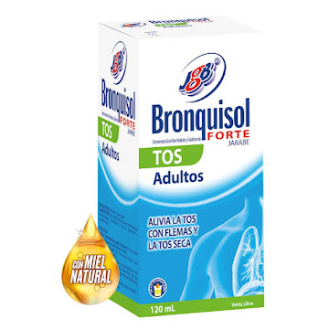 Bronquisol Forte Dextrometorfano + Guaifenesina Jarabe Adulto Tos Seca Frasco x 120 ml  