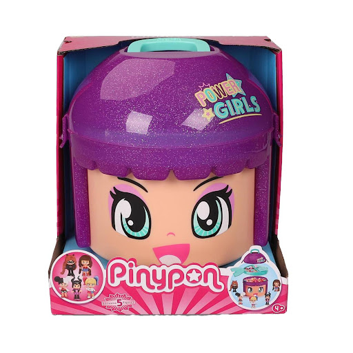 Playset Pinypon Power Girls Heroínas y Villanas Edición Limitada Pinypon Caja x 1 - Un nuevo contenedor en forma de cabeza de Pinypon con cinco muñecas diferentes y varias piezas de juego.- Es una edición limitada con 5 figuras de Pinypon de súper heroínas y villanas de cuento.- El