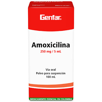 Amoxicilina Genfar 250 mg Frasco x 100 ml  