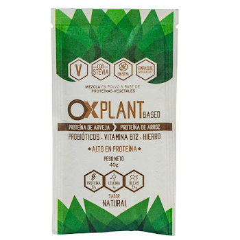  Proteína Vegana Ox Plant Sabor Natural Sachet x 40 gr  