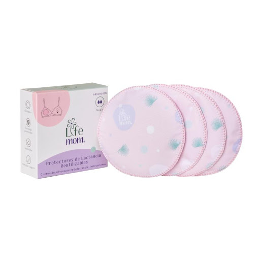 Protector de Lactancia   LifeMom Reutilizables Caja x 4 und
