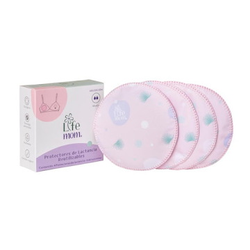 Protector de Lactancia   LifeMom Reutilizables Caja x 4 und  
