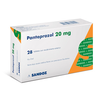 Pantoprazol 20 mg Sandoz Caja x 28 Tabletas  