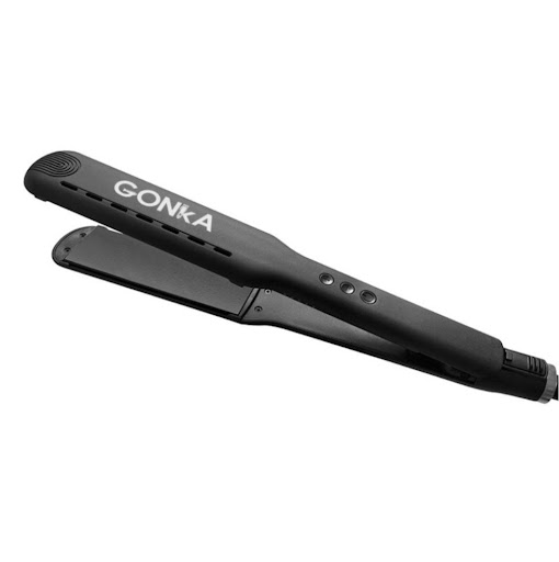 Plancha pro Vaper-GK Turbox Caja  x 1 Plancha Gonka VAPER con tecnología de vapor e iones. Placas cerámicas, control digital hasta 230 °C y diseño ergonómico. Reduce el frizz, hidrata el cabello y es ideal para keratinas.