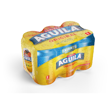 Cerveza Aguila Lata 355 ml x 6 und  