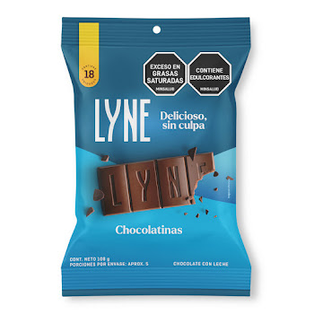 Chocolatina con Leche   Lyne Paquete x 18 und  