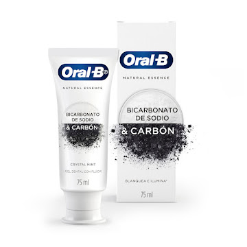 Pasta Dental Oral-B Natural Essence Bicarbonato de Sodio & Carbón x 75 ml  