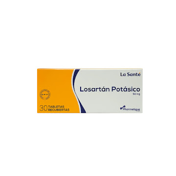 Losartán Potásico La Santé 50 mg Caja x 30 Tabletas  