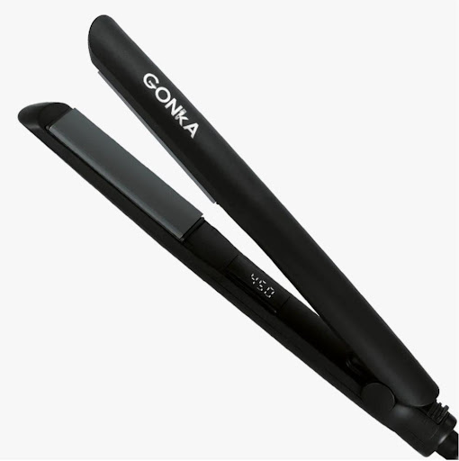 Plancha Semi Pro Mirage-GK Gonka Caja x 1 Plancha Gonka Mirage Semi Pro con tecnología iónica, temperatura máxima 450°F, diseño ergonómico y liviano. Ideal para cabello grueso o rebelde.