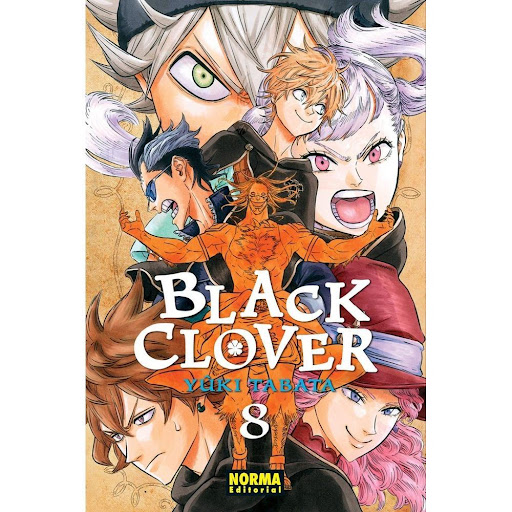 Black Clover No. 8 Editorial Norma Libro x 1.0 BLACK CLOVER 08   Autores:Yuuki Tabata  Colecciones:CÓMIC MANGA  Editoriales:NORMA Editorial  Series:BLACK CLOVER   LOS MAGOS DE BLACK CLOVER SE ENFRENTAN A UN ENEMIGO MUY PODEROSO...  En medio de la 