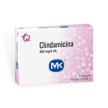 Clindamicina MK 600mg/4ml Caja x 2 Ampollas  