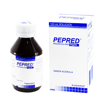Pepred Prednisolona 1mg/ml Novamed Frasco x 100 ml  