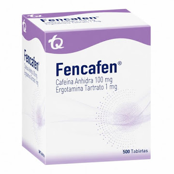 Fencafen Cafeína Anhidra + Ergotamina Tartrato 100mg/1mg Tecnoquímicas Caja x 20 Tabletas  