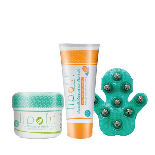 KIT FLACIDEZ Y CELULITIS LIPOFIT LIPOFIT POTE, TUBO Y GAUNTE x 3