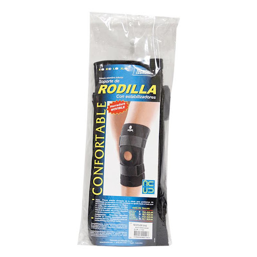 RODILLERA CON BISAGRA T XL KR KROMIA  x 1 Está diseñada para brindar estabilidad y soporte en la articulación de la rodilla, ayudando en casos de lesiones, artritis, tendinitis y recuperación postoperatoria. Su diseño con bisagras laterales p