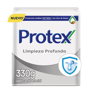 Jabón Antibacterial Protex Limpieza Profunda Caja 110 g x 3 und  